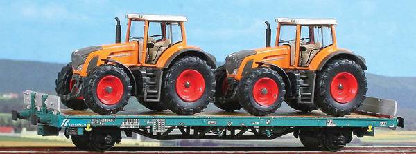 ACME AC40327 - Flat Car Type Kgps-x with 2 Fendt Tractors Loaded