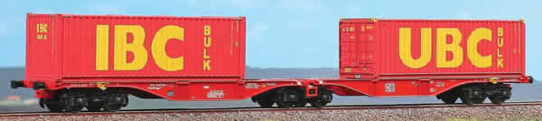 ACME AC40350 - Articulated container wagon Type Sggrss 80’ of DB with bulk