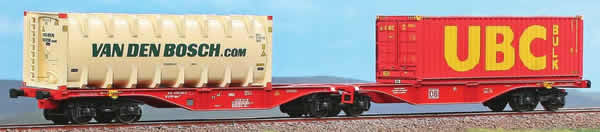 ACME AC40351 - Articulated container wagon Type Sggrss 80’ of DB with bulk