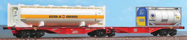 ACME AC40352 - Articulated container wagon Type Sggrss 80’ of DB with silos and tank container