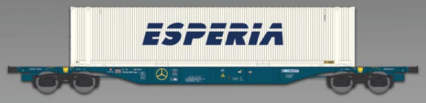 ACME AC40401 - Container wagon Type Sgnss ’60 CEMAT with “Di Esperia” container