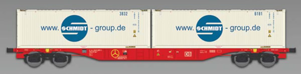 ACME AC40409 - Container wagon Type Sgns ’60 DB with two “Schmidt” bulk containers