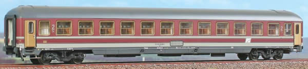ACME AC50787 - Italian second class passenger car Type UIC-X 1975 in grey/red livery