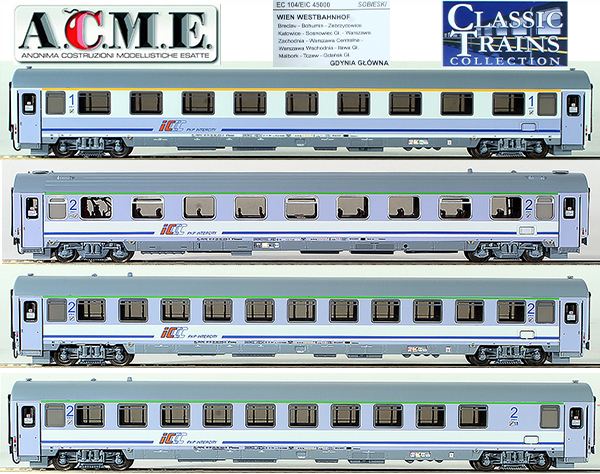 ACME AC55258 - Set of 3 Passenger Cars Euro City of the PKP