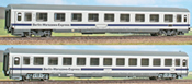 2pc Passenger Coach Set Eurocity Berlin Warzawa Express