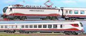 Italian Electric Train Set “Frecciabianca” of the FS.