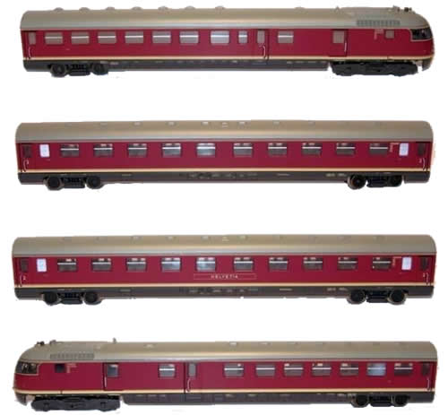 Arnold 2001 - Helvetia Express Diesel Train type VT 08.5 - DB. 4 unit set