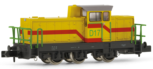 Arnold 2079 - Shunting diesel locomotive, type DHG 700 C, D17 of the “Dillinger Hütte D17”