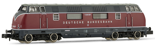 Arnold 2102 - Diesel-hydraulic locomotive, class V 200.0 (prototype), running number V 200 002, DB