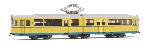 Arnold 2112 - Duewag tram, Gt6 version Essen (yellow/blue)