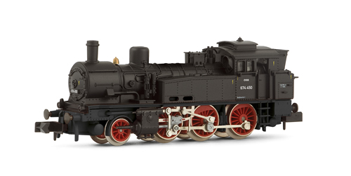 Arnold 2132 - Steam locomotive class 674, ex. prussian T12 OBB