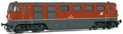 Arnold 2152 - Diesel locomotive, class 2050, livery traffic red, road number 2050 018-7 ÖBB