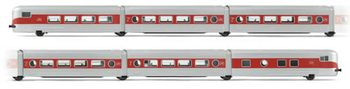 Arnold 4068 - Set x 6 coach units, Talgo III, original livery RENFE