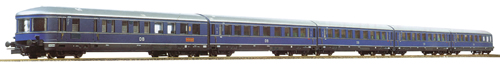 Arnold 4084 - Set x 5 coach units, Wegmann units, Blauer Enzian, DB