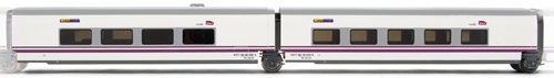 Arnold 4092 - Set x 2 coach units (1 x cafeteria, 1 x restaurant),Talgo Hotel train, Elipsos Renfe