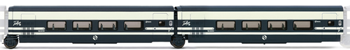 Arnold 4095 - Set x 2 coach units, (1 x cafeteria, 1 x restaurant), Talgo Pendular RENFE