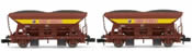 Arnold 6123 - Set x 2 hopper wagon Type Fcs of EBW- Cargo