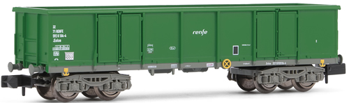 Arnold 6198 - Open wagon type Eas, Grey and green livery, Renfe Operadora
