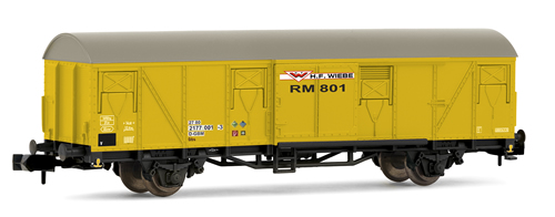 Arnold 6245 - Closed wagon, type Gbs, livery as maintenance wagon of the company “H.F. Wiebe”, DB