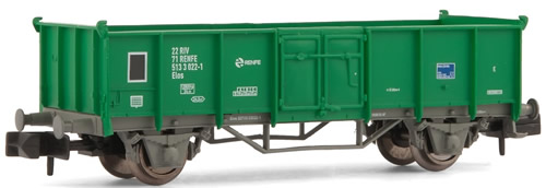 Arnold 6250 - Open freight car, type E green livery RENFE