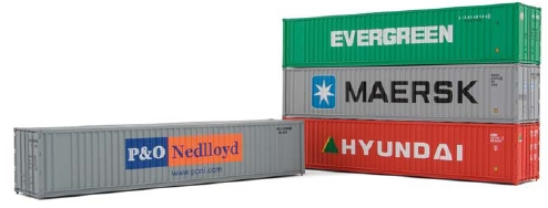 Arnold 8202 - Set x 4 40´ containers with different adverts