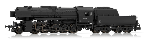 Arnold HN2333S - German Steam Locomotive class 42 of the DRB in blackgrey livery, 42 512 (Sound)