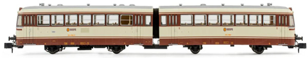 Arnold HN2353S - 2-unit diesel railcar 591.500, cream-brown Estrella livery