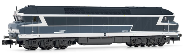 Arnold HN2381S - French Diesel Locomotive CC72065, blue, with white cap logo of the SNCF (Sound)