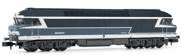 Arnold HN2382 - French Diesel Locomotive CC72000, blue, with white noodle logo of the SNCF