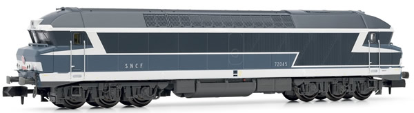 Arnold HN2386 - French Diesel Locomotive CC72000, blue, with road number plates of the SNCF (Digital)
