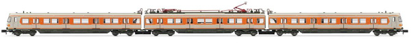 Arnold HN2494 - 3-unit EMU, class 420, grey/orange livery, two pantographs, ep