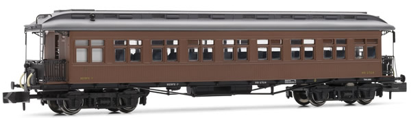 Arnold HN4228 - Costa coach, 2nd class, RENFE, lantern roof