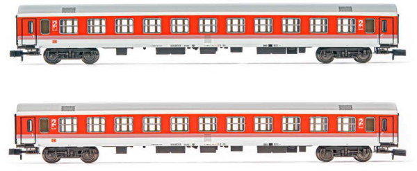 Arnold HN4308 - 2-unit pack 2nd class coach type Bomz, IC livery