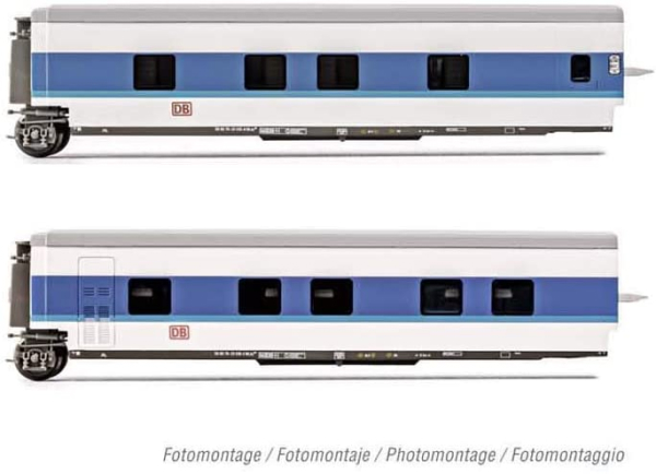 Arnold HN4311 - 2-unit set Talgo InterCityNight in white blue livery, add set sleeping coaches