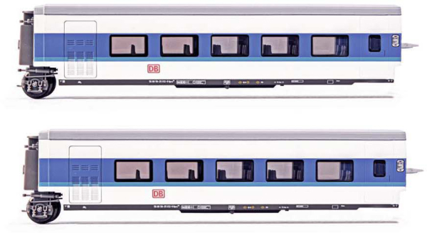 Arnold HN4312 - 2-unit set Talgo InterCityNight in white blue livery, add set sleeperette coaches