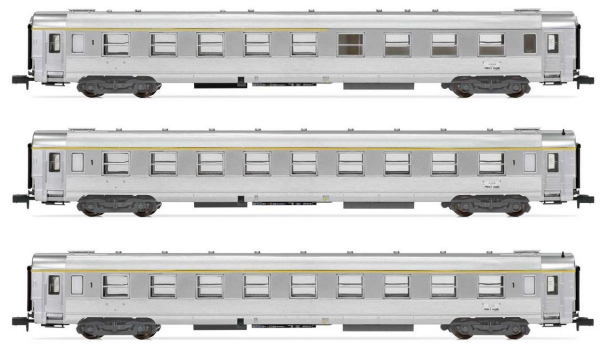 Arnold HN4322 - 3-unit pack La Mouette, DEV Inox coaches, 2 x A9 + 1 x A5 bar coach