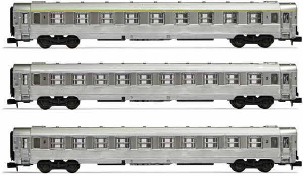 Arnold HN4335 - 3-unit pack DEV Inox coaches, A9 + 2 x B10 coaches