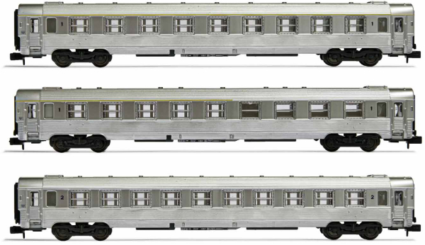 Arnold HN4336 - 3-unit pack DEV Inox coaches, A9, A5 bar coach + B10