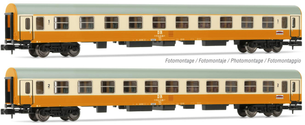 Arnold HN4370 - 2-unit pack Städte-Express, 1 x Am + 1 x Bm, orange/beige livery