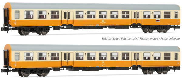 Arnold HN4371 - 2-unit pack Städte-Express, 2 x Bmh, orange/beige livery