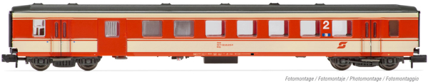 Arnold HN4375 - 2nd class coach with luggge compartmentSchlierenwagen, Jaffa-livery with dark roof