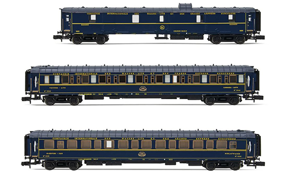 Arnold HN4401 - 3-unit pack Train Bleu Passenger Car Set