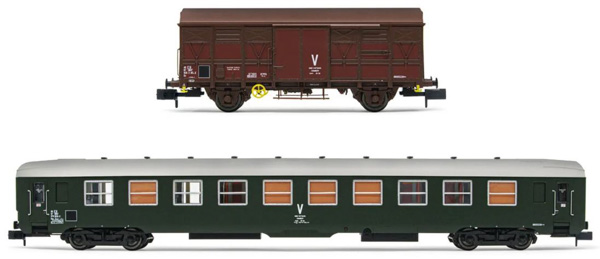 Arnold HN4446 - Maintenance train, including 1 Coach and 1 Wagon