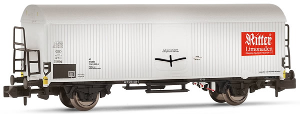 Arnold HN6378 - Refrigerated Wagon, silver livery Ritter Limonaden