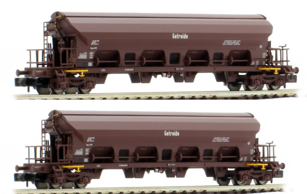 Arnold HN6392 - 2-unit set 4-axle hopper wagons Tadgs, brown livery, GETREIDE