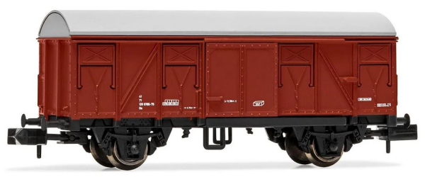 Arnold HN6425 - 2-axle closed wagon ORE in brown/black livery Ejercito de Tierra