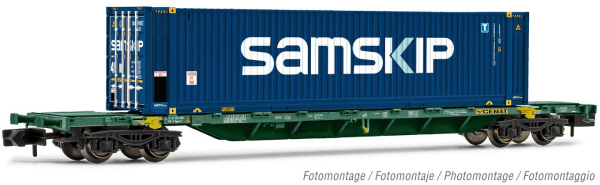 Arnold HN6457 - 4-axle container wagon Sgnns, loaded with 45’ container “Samskip”