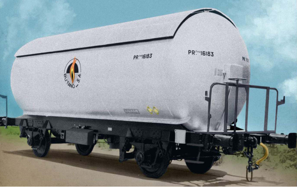 Arnold HN6472 - R.N., 2-unit pack - Tank wagon PR Butano S.A., livery silver-black
