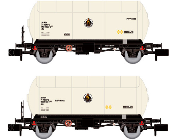 Arnold HN6475 - 2-unit pack - Tank wagon PR Butano S.A., livery white-black