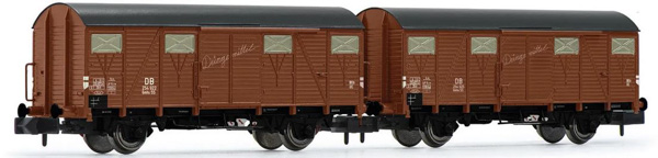 Arnold HN6568 - 2-unit pack 2-axle covered wagons Gmhs 55